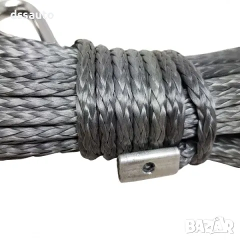 Синтетично въже за лебедка 5мм 15м 2,9т (6393 lbs) сив цвят, снимка 2 - Аксесоари и консумативи - 50055351