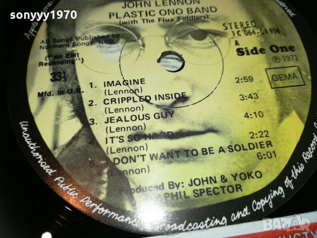 поръчана-john lennon imagine-mfd in uk внос германия 2303212020, снимка 11 - Грамофонни плочи - 32278011
