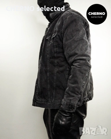 Дънково шерпа яке ZARA Sherpa Denim Trucker Jacket – Размер L•M – Отлично състояние, снимка 10 - Якета - 53135073