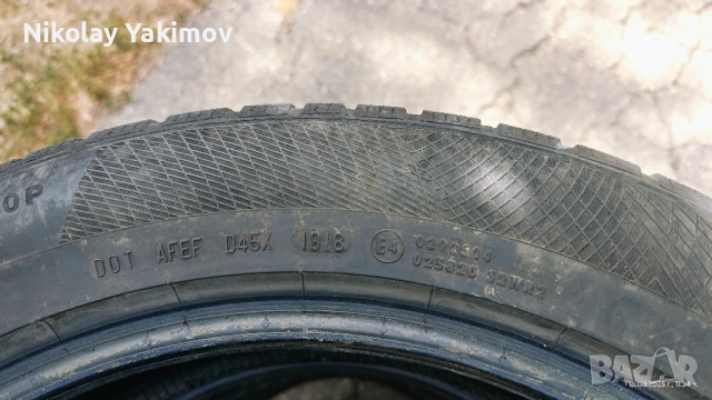 Continental Wintercontact TS850P 225/55/19 99V, снимка 7 - Гуми и джанти - 52689129