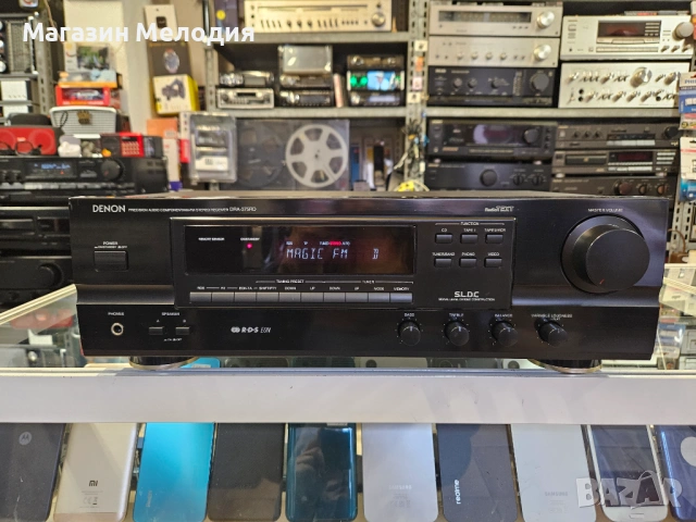 Ресийвър DENON DRA-375RD Две по 80 вата. В отлично техническо и визуално състояние.
