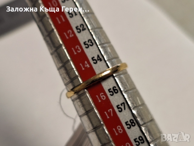 Златен дамски пръстен с висулки 1,64гр., снимка 5 - Пръстени - 52875079