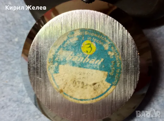 HANHART MADE in GERMANY Стар НЕМСКИ МЕХАНИЧЕН ХРОНОМЕТЪР 48866, снимка 4 - Антикварни и старинни предмети - 48006360
