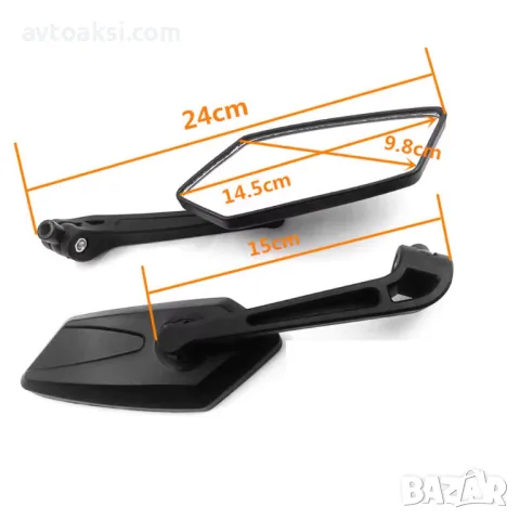 Огледала за Mотор/Скутер/Атв + стойки за огледала 2бр/к-т 3152, снимка 9 - Аксесоари и консумативи - 49304604