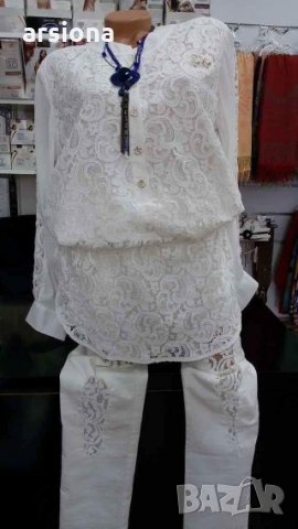 Нова бяла риза Lucy, снимка 3 - Ризи - 27233469