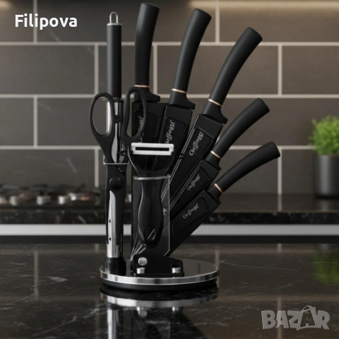 Комплект ножове , снимка 2 - Прибори за хранене, готвене и сервиране - 53598089