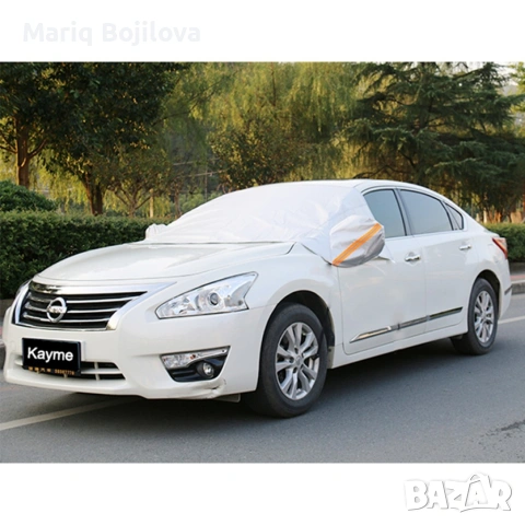 Всесезонно алуминиево покривало за предно стъкло на автомобил, снимка 4 - Други - 53140823