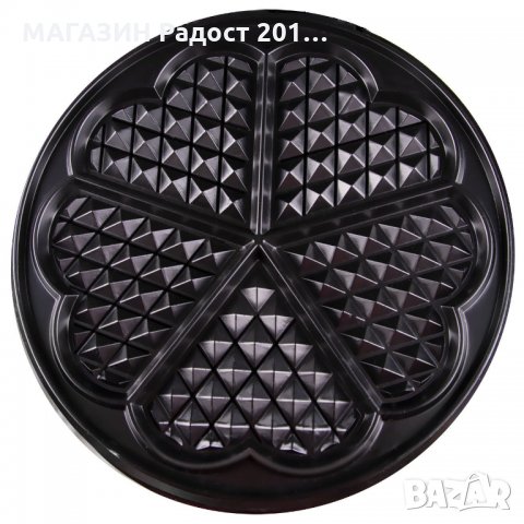  ГОФРЕТНИК  ZEPHYR ZP 1442 GD, 1200W, 5 сърцевидни гнезда, Регулиране на температурата, снимка 2 - Гофретници - 32547991