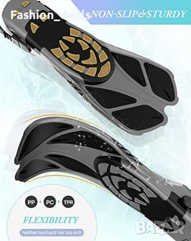 Нови плавници с отворена пета Регулируеми катарами Мъже Жени, снимка 3 - Водни спортове - 42975621