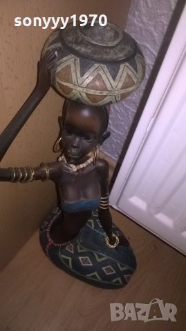 поръчана-афро дама-дървена фигура-внос франция, снимка 9 - Колекции - 26333678