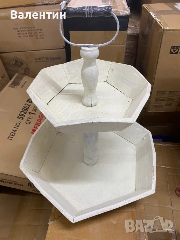 Декоративна дървена саксия