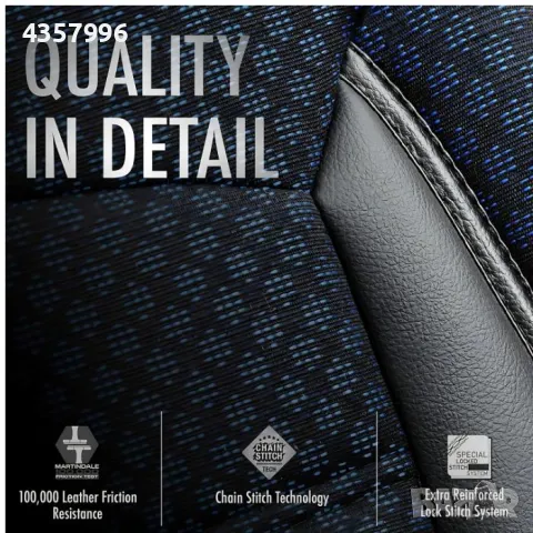 Тапицерия за седалки Otom Sport Plus, PLS104, Черно/синьо, снимка 6 - Аксесоари и консумативи - 50057985