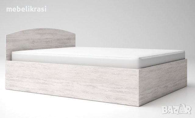 Легло Лео 6 с матрак - 160/200 см, амортисьорен механизъм, Дъб сонома, снимка 3 - Спални и легла - 39792545