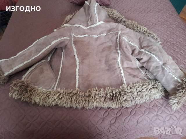 40€ БУТИКОВ КОЖУХ ОТ АГНЕШКА КОЖА ФИННА ИЗРАБОТКА, снимка 3 - Палта, манта - 53008519