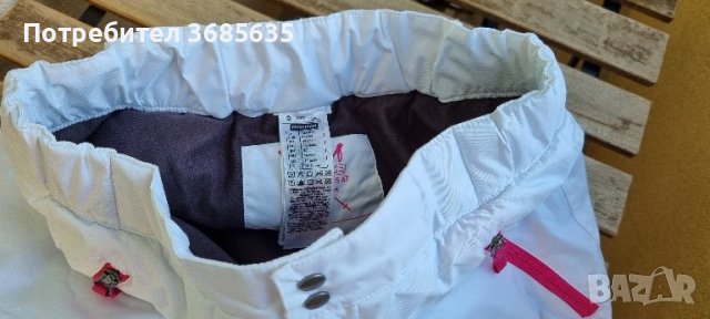 Детски ски панталон бял - за момиче, WEDZE, снимка 3 - Детски панталони и дънки - 43937307