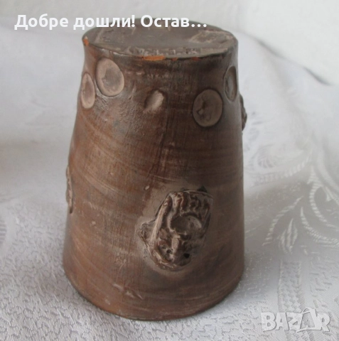 Две различни: Стара чаша керамика, с театрални маски, антика и друга с печати, снимка 18 - Други - 31812717