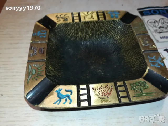 МЕД/МЕСИНГ-ПЕПЕЛНИК ОТ ФРАНЦИЯ 0301250741, снимка 3 - Антикварни и старинни предмети - 48526399