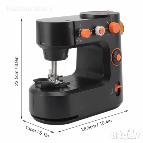 QVC Немска Мини шевна машина, компактна и удобна за домашна употреба, снимка 8 - Шевни машини - 52215890