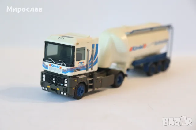 ALBEDO H0 1/87 RENAULT MAGNUМ ЦИМЕНОВОЗ КАМИОН МОДЕЛ ТИР, снимка 2 - Колекции - 50124611