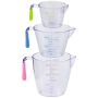 ПРОМОЦИЯ Мерителни чаши, к-кт от 3 бр. SUNSHINE SMILE (3PCS) MEASURING CUP (X0016FQBPJ), снимка 1