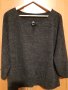 3-4XL НОВА ПРЕКРАСНА ЧЕРНА БЛУЗКА СЪС СРЕБРИСТА НИШКА ОТ СРЕДНО ПЛЪТНО ЕЛАСТИЧНО ПЛЕТИВО , снимка 3