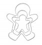 3 бр Дете човек джинджифилово човече метални форми резци за тесто сладки фондан резец , снимка 2
