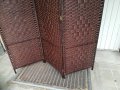 параван-180х150см-дърво/плетка 2104211030, снимка 8