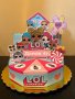 Картонена торта “lol”, снимка 1 - Други - 33655632