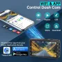 Dash Cam отпред и отзад, 2K, WiFi/БЕЗПЛАТНО ПРИЛОЖЕНИЕ, отпред 170°+140° отзад, снимка 2