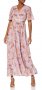 ИЗКЛЮЧИТЕЛНО КРАСИВА дълга рокля в цвят пепел от рози, снимка 1 - Рокли - 40016625