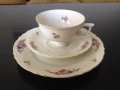 Schönwald 1935 г. Нов немски комплект трио за чай/кафе и десерт, чаша и 2 чинии, сервиз, сет, чиния , снимка 3
