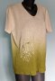 Луксозна декорирана плетена блуза тип туника / голям размер 
