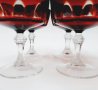 Чаши за шампанско, червен кристал (2.2), снимка 7
