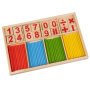 Образователен математически дървен комплект/ пръчици за броене, снимка 2