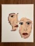 Картина Абстрактни лица , снимка 2