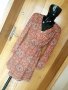 Нова керемидено кафява къса разкроена рокля от шифон С , снимка 1 - Рокли - 32862823