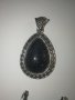 Комплект Колие, обеци, гривна камък Авантюрин със сребрист обков, снимка 5