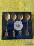 Комплект лъжици 22ct позлатени Queen Elizabeth II Golden Jubilee 2002, снимка 1