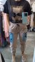 Дамски карго панталон в бежов цвят, снимка 4