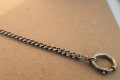 Сребърен синджир/кюспек за джобен часовник, снимка 2