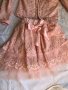 Сако и пола за момиче - цвят праскова, снимка 2