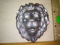 Стара КРАСИВА СРЕБРИСТА МЕТАЛНА ЛЪВСКА ГЛАВА БАРЕЛЕФ ФМОГО ЕФЕКТНА За УКРАСА на ПОРТА КОЛЕКЦИЯ 42746, снимка 11