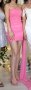 Розова рокля по тялото, снимка 1 - Рокли - 43925070
