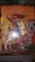 Голяма дървена икона на св.Георги. Много запазена. Внос от Гърция, снимка 5
