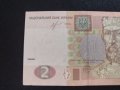 Стилна красива банкнота 2 гривни 2013г. Украйна непрегъвана за колекция 28128, снимка 3