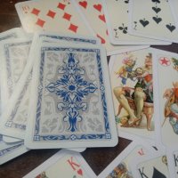 Rokoko ГДР стари карти неизползвани син гръб, снимка 5 - Карти за игра - 39677064