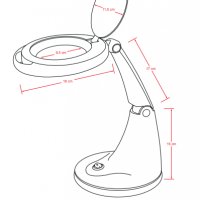 *Лампа лупа за маникюр LED Scale - 5 диоптeра, снимка 3 - Педикюр и маникюр - 28223139