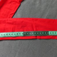 Поръчани -One Size нови червени чорапи с ликра и бяла ластична лента, снимка 9 - Бельо - 44051917