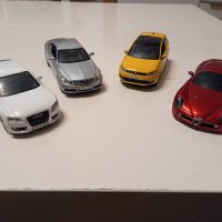 Метални Burago 1:32  Audi A5, VW Polo GTi, Alfa Romeo 8c competitione, снимка 3 - Колекции - 43341697