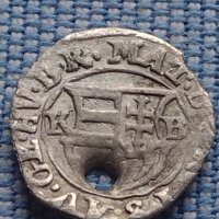 Сребърна монета денарий 1616г. Матиаш първи Кремниц Унгария 13800, снимка 1 - Нумизматика и бонистика - 42967929